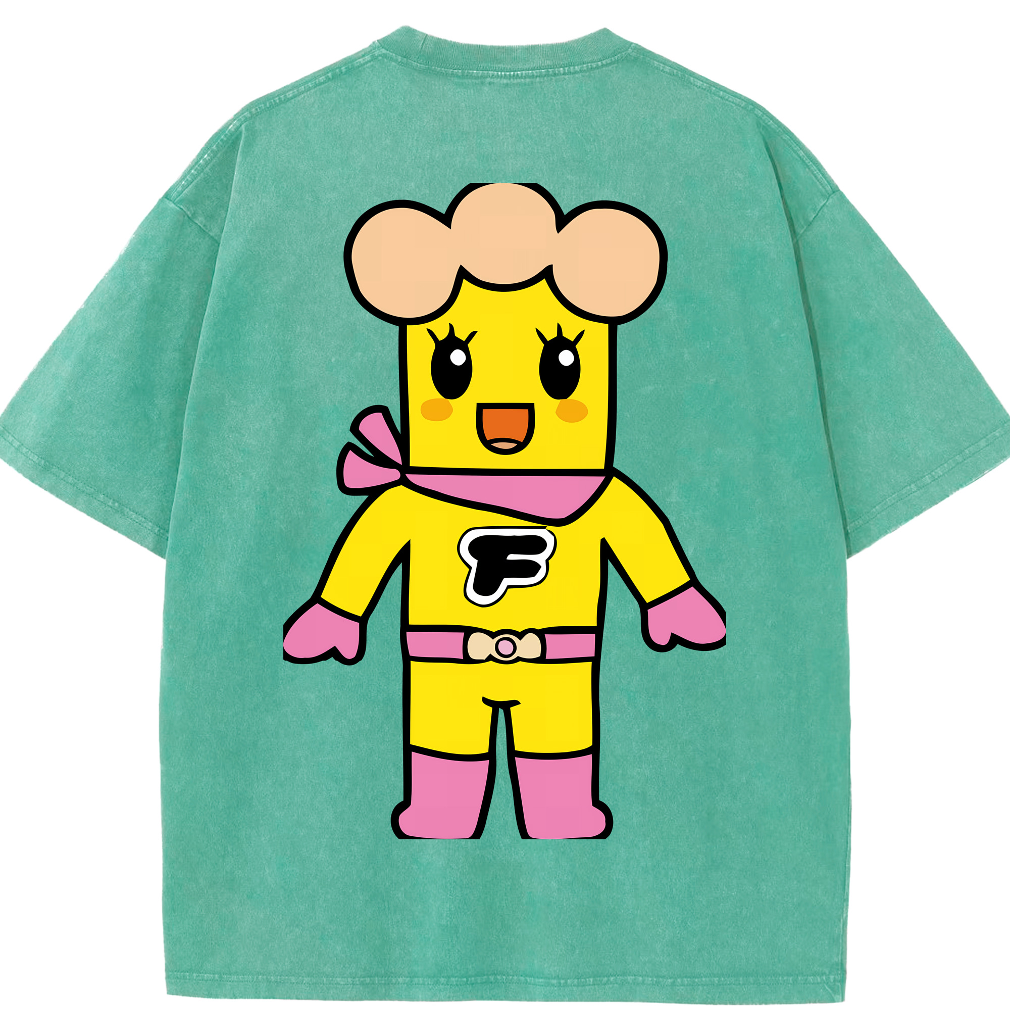 （画像用） アンパンマン Anpanman 綿100% ヴィンテージ風 半袖Tシャツ（背面プリント）